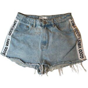 Women’s Good Vibes Denim Shorts Cropp Blue S Y2K